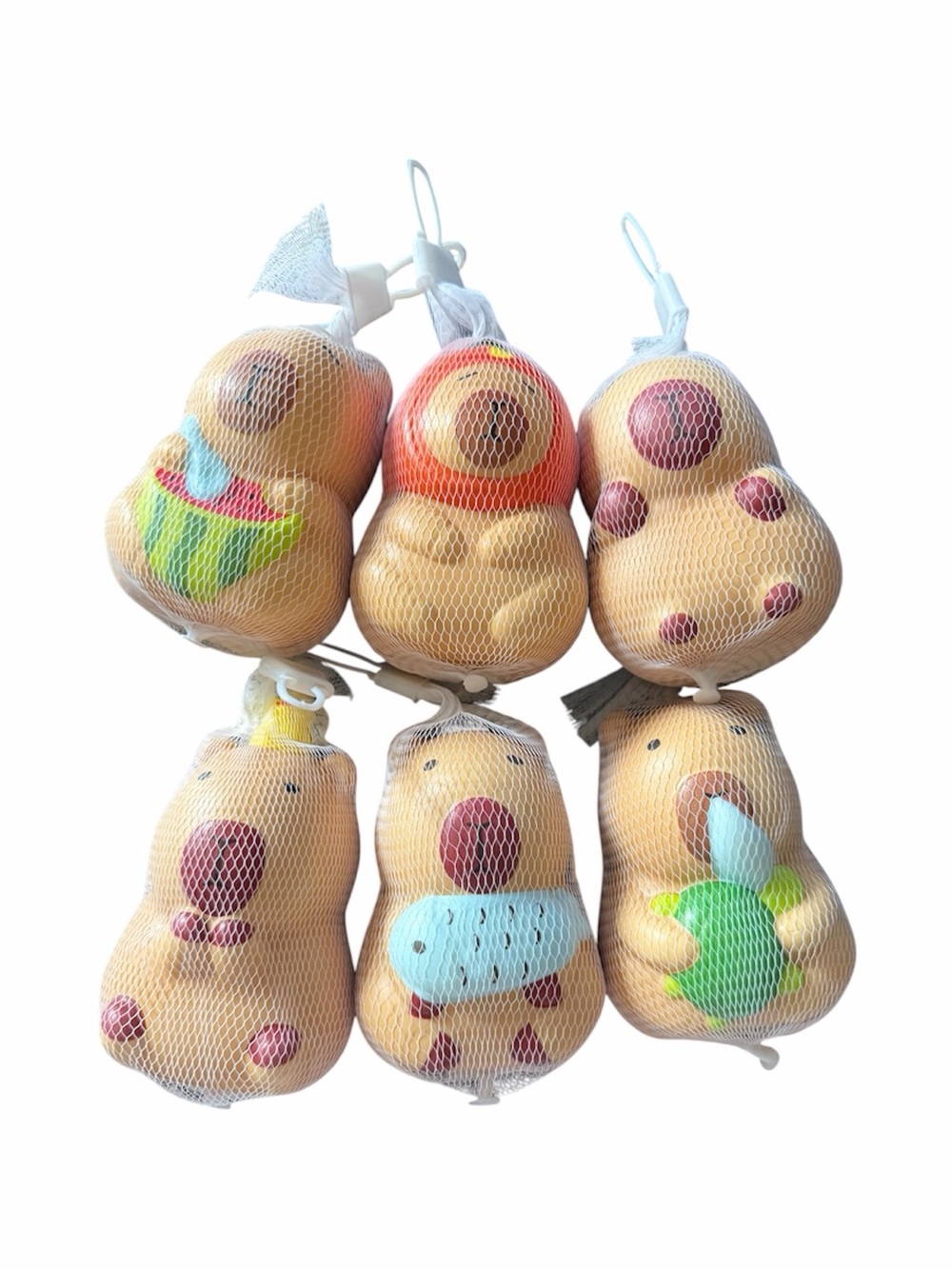 NWT-CAPYBARA-BUNDLE OF SIX SQUISHES